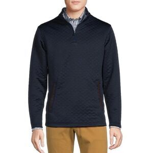 Cremieux Blue Label Quilted Quarter-Zip Pullover Size M / NWOT